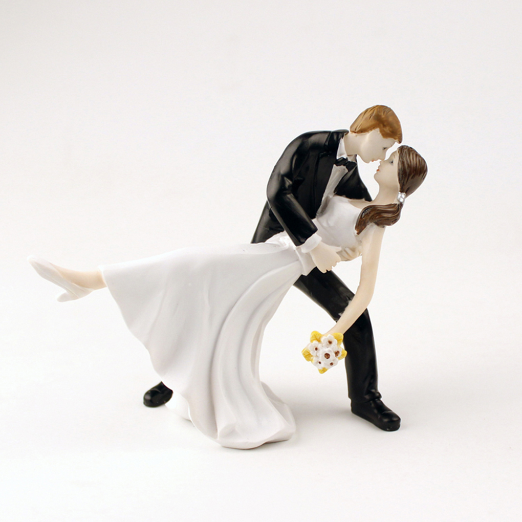 Cake Toppers Dolls Bride and Groom Figurines Funny Wedding Cake Toppers Stand Topper Decoration Supplies Marry Figurine: NO2