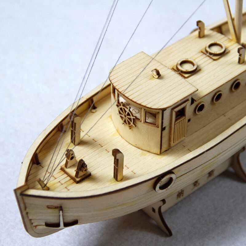Ship Assembly Model Diy Kits Wooden Sailing Boat 1:50 Scale Decoration Toy