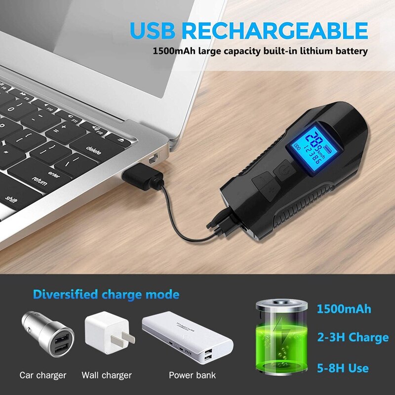 Lumière de vélo USB vélo ordinateur compteur de vitesse Rechargeable LED vélo lampe de poche ensemble de lampe
