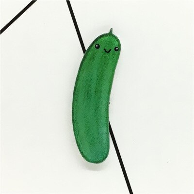Leuke groenten komkommer corn tomaat Broche Acryl Pin Badges Pictogrammen op De Rugzak Medaille Decoratie Badge voor Kleding: C
