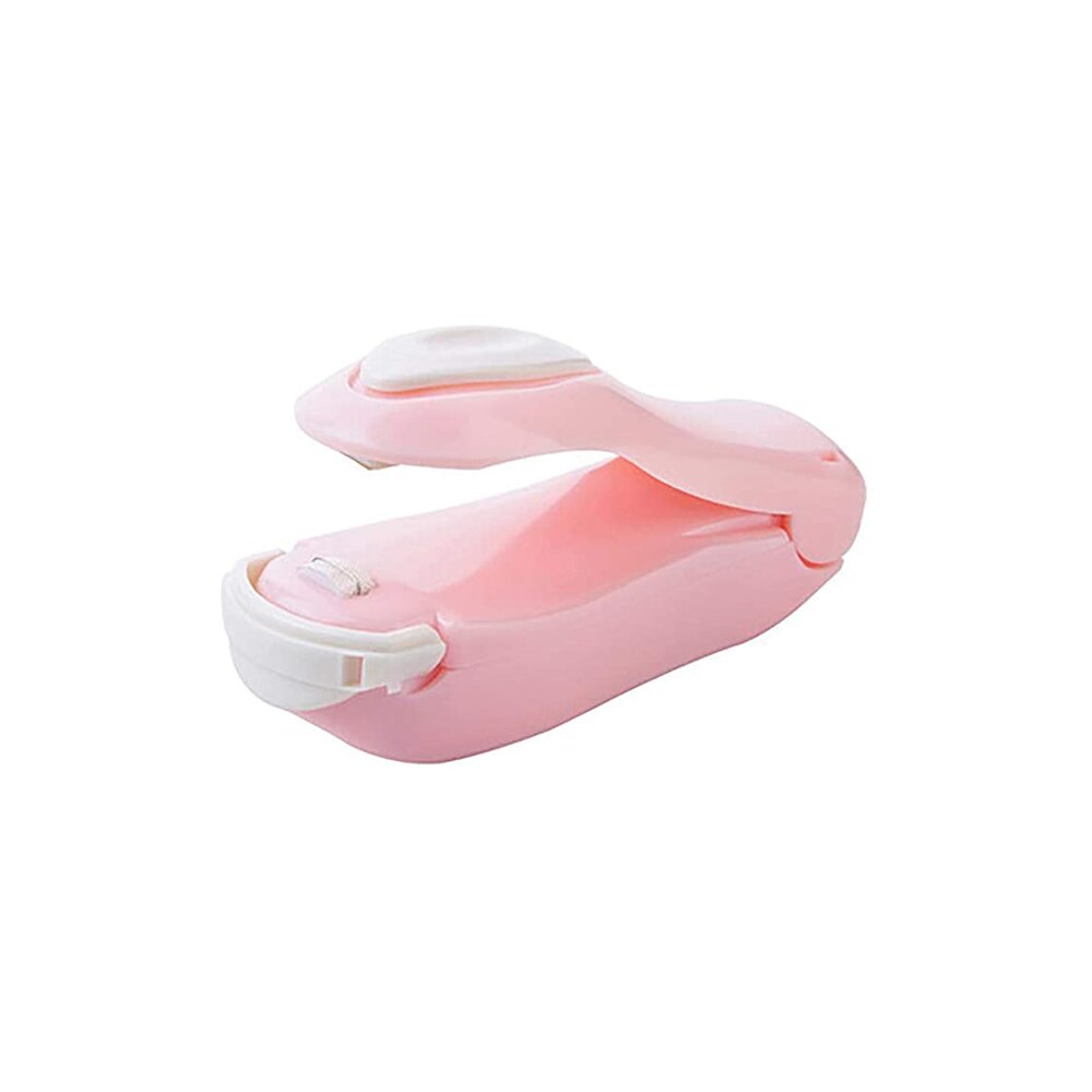 Draagbare Mini Warmte Sluitmachine Impuls Sealer Seal Verpakking Plastic Zak Impuls Sealer Seal Verpakking Verwarming Afdichting Tool: Roze