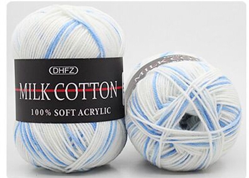 23 Colours 50g Mixed Job Lot DK Knitting Crochet Milk Soft Baby Cotton Wool Yarn for weaving Sweater Hat Scarf for Hand Knitting: 9