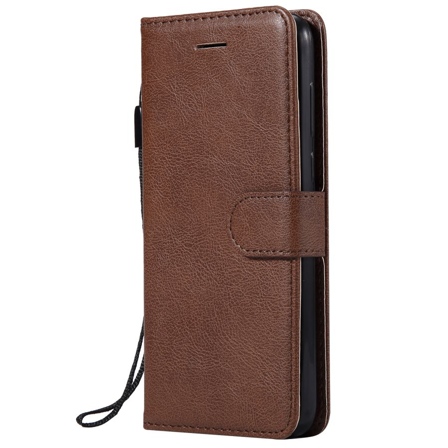 Funda de cuero con tapa para Xiaomi Redmi GO, Funda para Xiaomi Redmi GO, BILLETERA, Funda para teléfono móvil, unisex: Brown