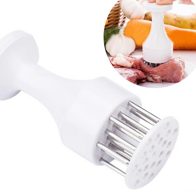 1pcs Steak Naald Klop Vlees Hamer Kip Steak Tool Barbecue Vleesvermalser Tool Rvs Vleesvermalser Naald