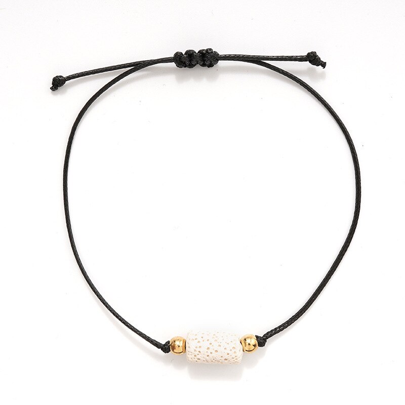 För pojkvän flickvän liten kärlek vulkanisk sten armband årsdagen alla hjärtans dag