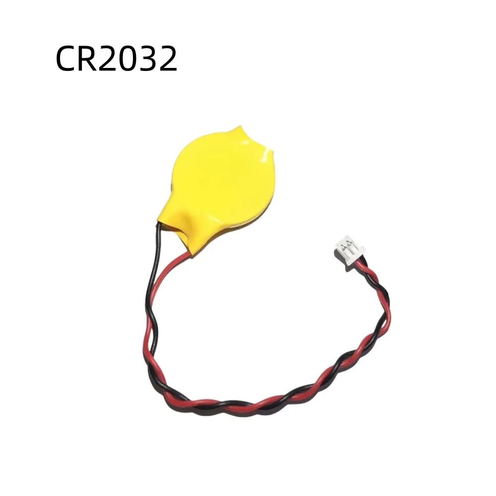 5 Baterias CR2032 CR2025 CR2016 com Fio, Bateria de BIOS/CMOS de 2 Pinos para Placa-Mãe de Laptop com Fio, Bateria de Botão Desmontável