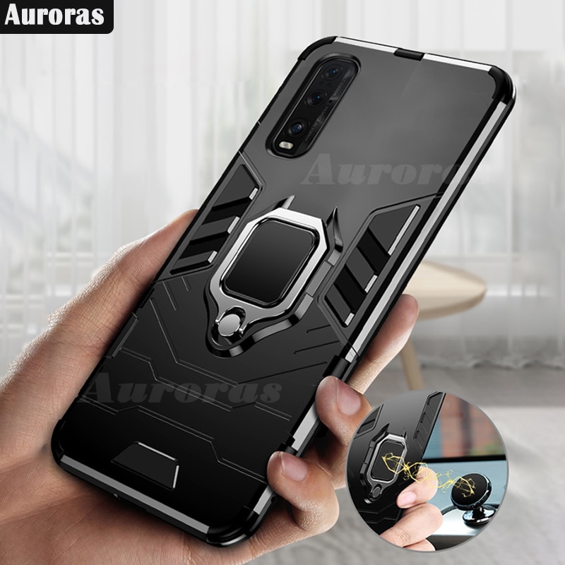 Auroras antichoc armure étui pour OPPO trouver X2 Pro anneau de doigt magnétisme support couverture pour OPPO trouver X2 Lite étuis