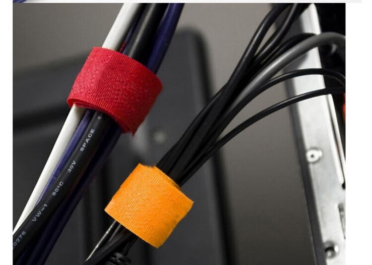 10 stks/pak Kleurrijke Herbruikbare Nylon Magic Tape Haak Lus Kabel Cord Ties Tidy Bandjes Organiseren