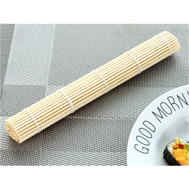 Kitchen Sushi Mat Natural Bamboo Sushi Rolling Chicken Roll Hand Maker Kitchen Japanese Sushi Maker Tools Durable Easy