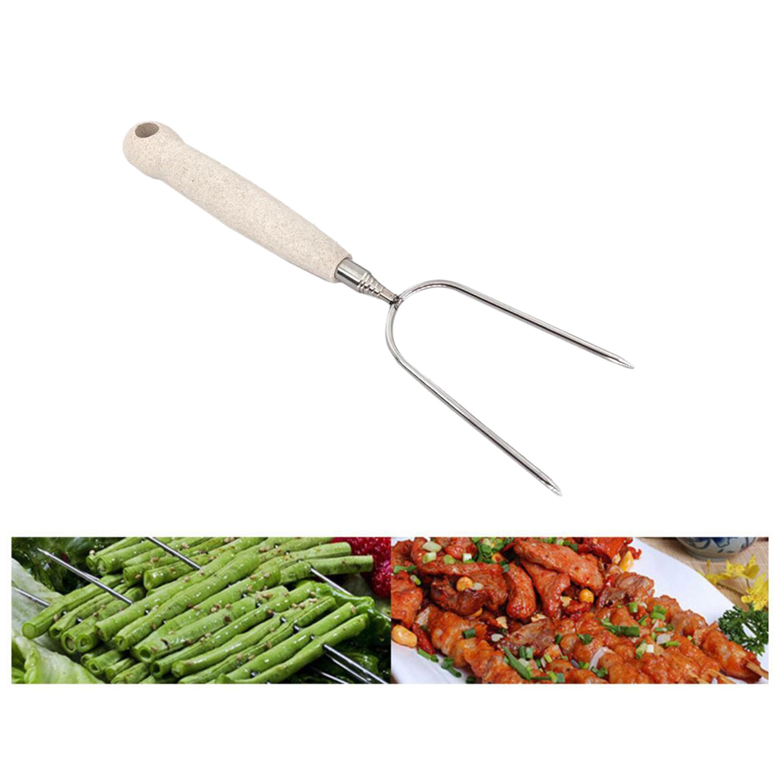 Roasting Sticks Long Telescoping BBQ Barbecue Forks BBQ Bonfire