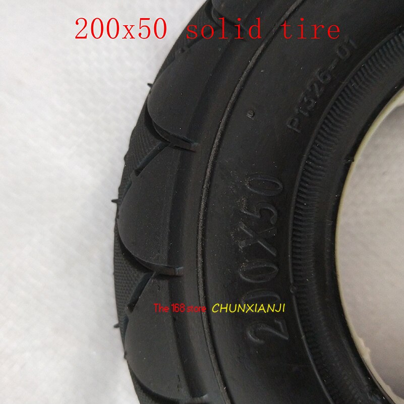 Solid Tubeless Band 200X50 (8X2) solid/Schuim Gevuld Band 200*50 Voor Scheermes E100 E125 E200 Scooter
