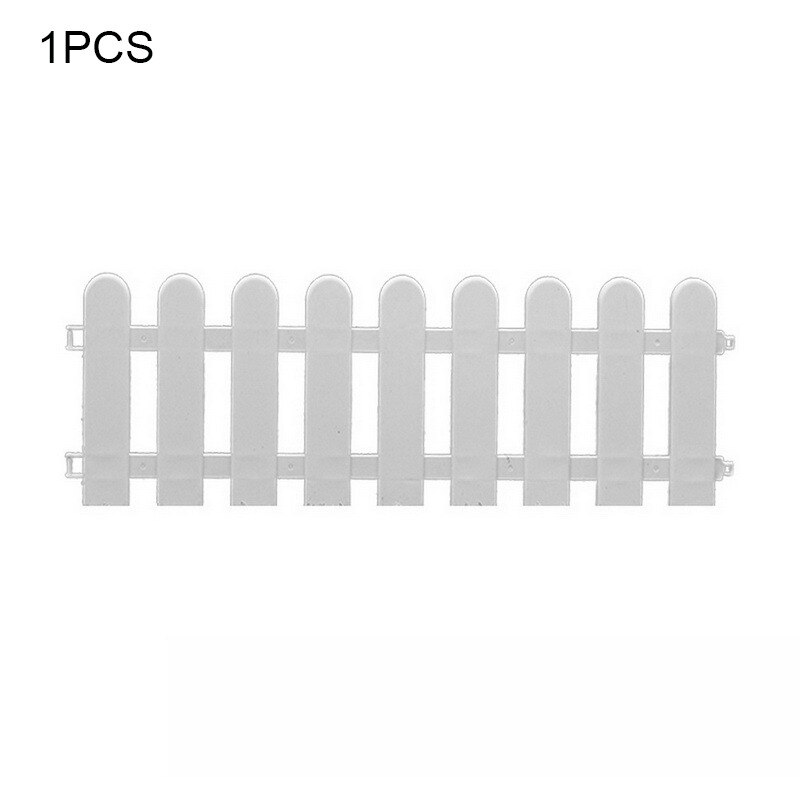 5pcs/set Indoor Outdoor Garden Fence Plastic Fence for Garden Courtyard Kindergarten Flower Vegetable Small Fence DIY Decoration: 50x20cm  1pcs