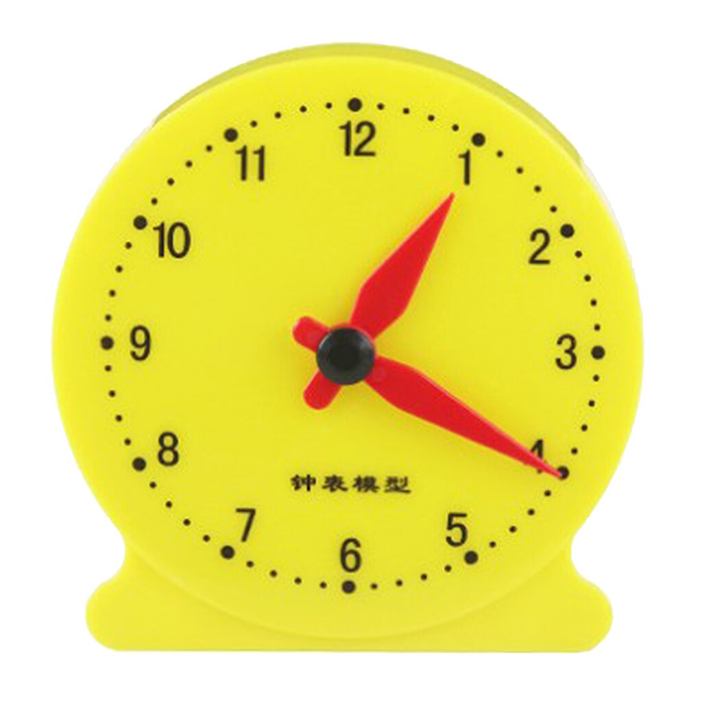 Clock Models Math Teaching Materials Time Clock Supplies Yellow