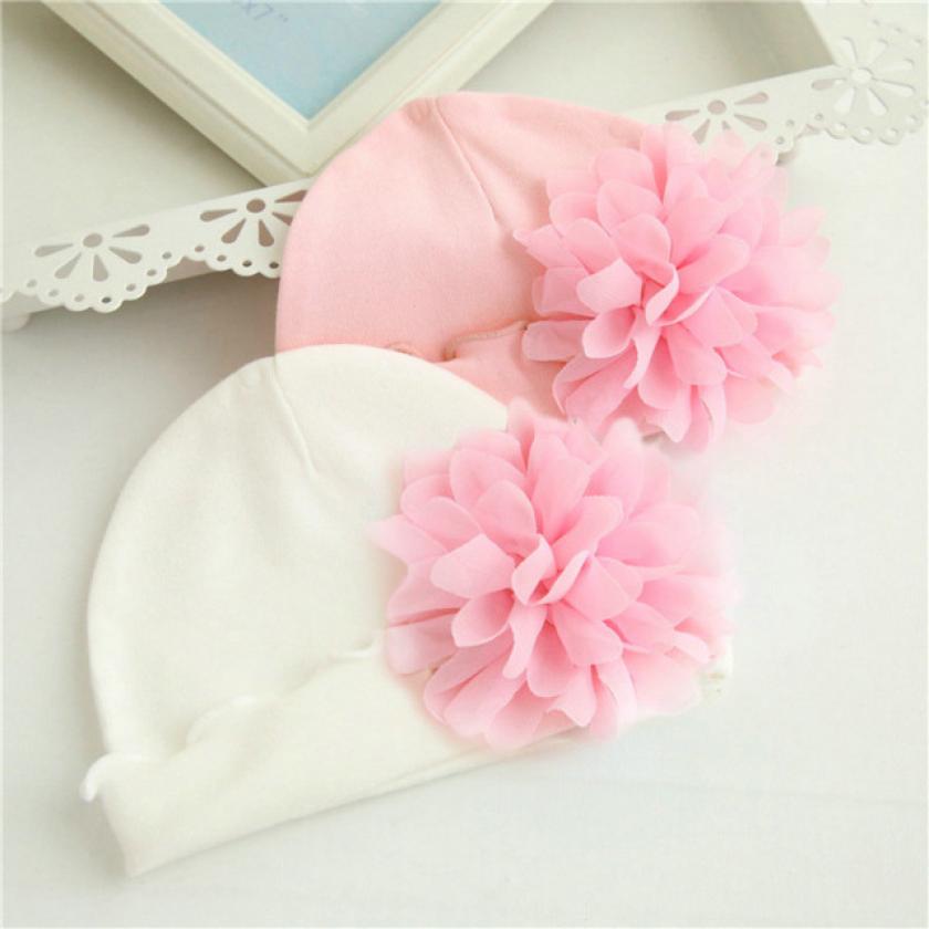 Baby Hat Baby Cap Newborn Baby Girls Infant Toddler Flower Hat Cotton Soft Hat Cap PK 15