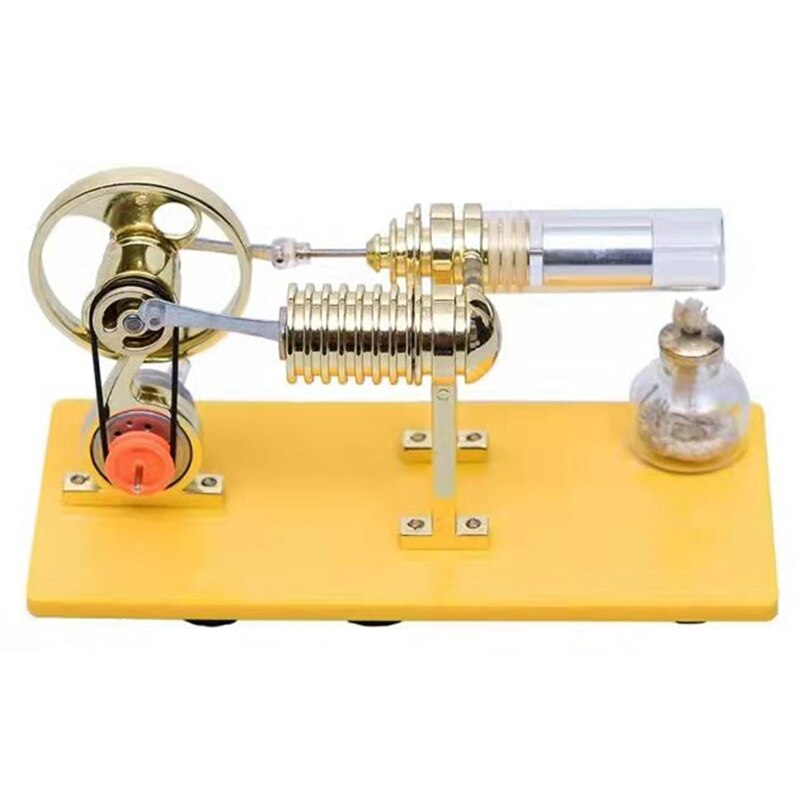 DIY Assembly Stirling Engine Generator Model, External Combustion Engine Science Experiment Educational Toys