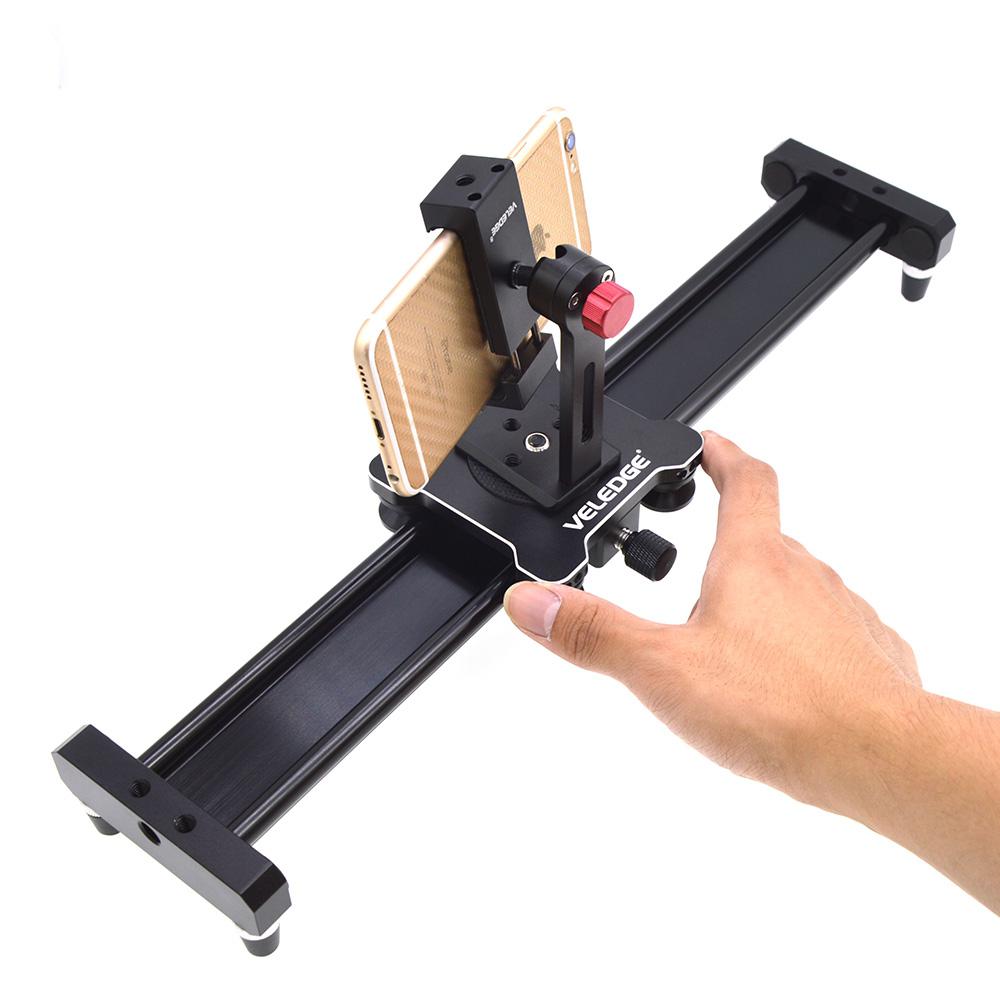 Yiwa VELEDGE 40CM DSLR Camera Video Slider Track Dolly Rail Stabilizer System for Canon Pentax Sony Camcorder: Default Title