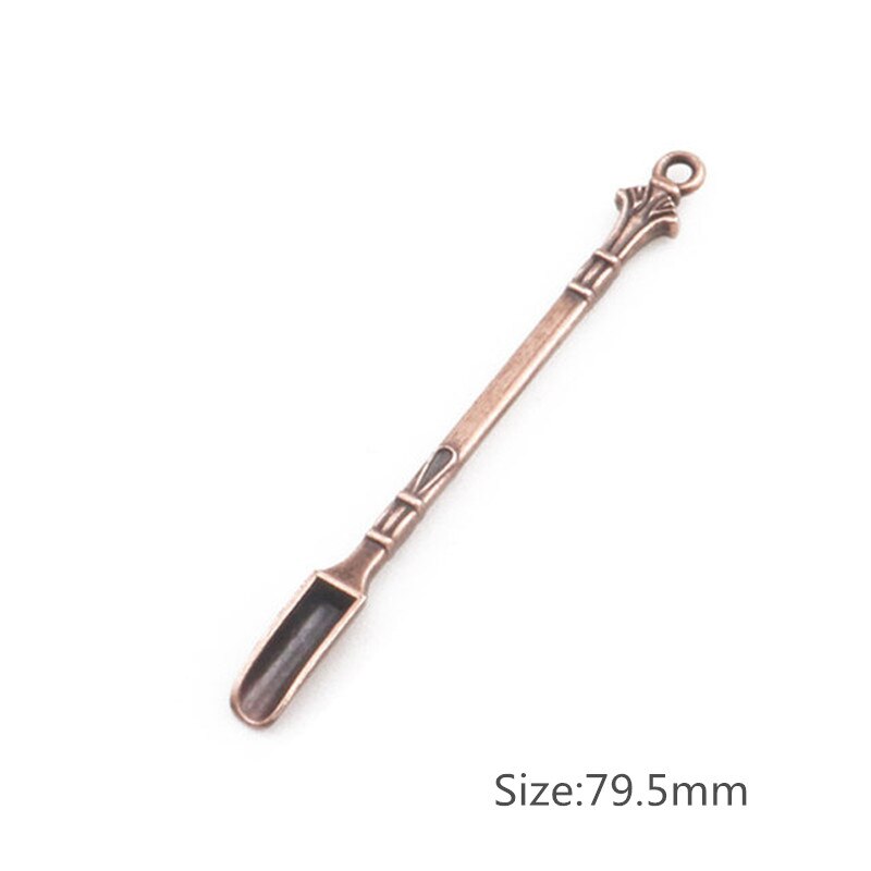 20cm Length Double End Reagent Stainless Steel Lab Sampling Spoon Spatula for Kitchen Gadget Kitchen Goods: bronze 7.95cm