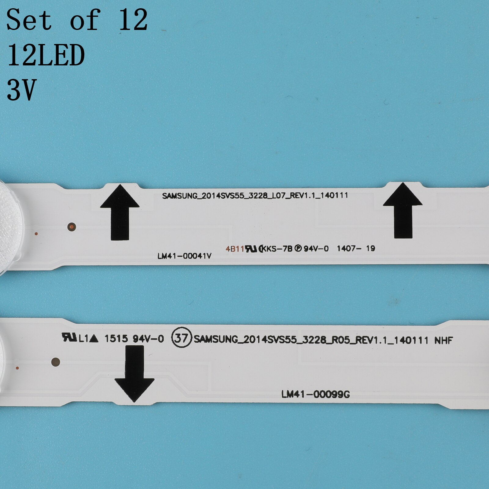 12 PCS LED backlight strip for Samsung UE50HU6900 UN50HU6950F UE50HU7000 BN96-32178A 32179A DUGE-500DCA 500DCB-R3 2014SVS_UHD_50