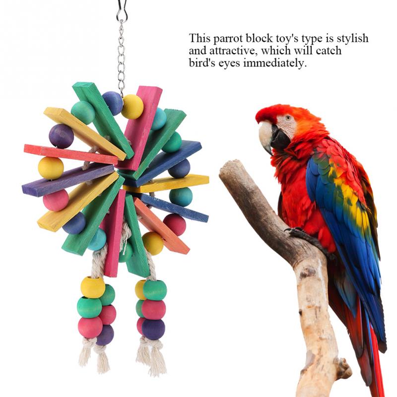 Stijl Huisdier Speelgoed Houten Opknoping Kooi Speelgoed voor s Vogel Grappig Opknoping Staande Speelgoed Huisdier Vogel Training Levert