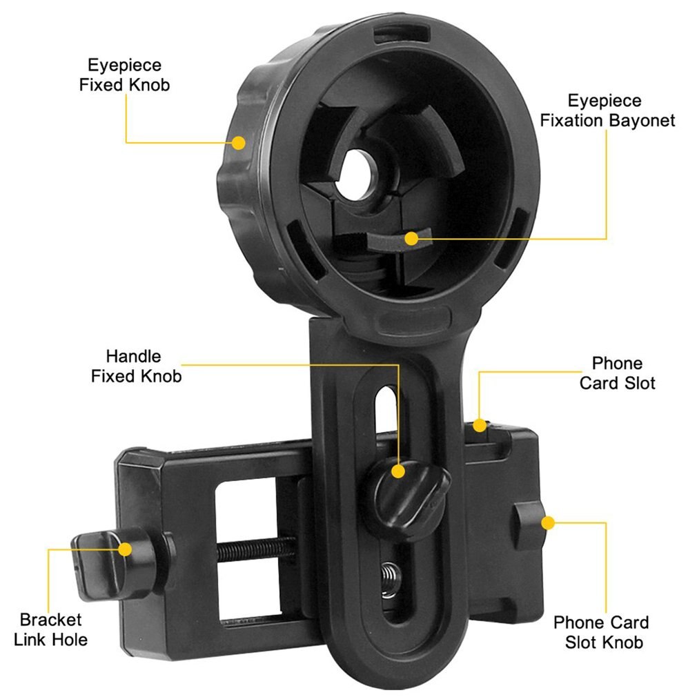 Universel extérieur monoculaire télescope Mobile support pour téléphone caméra vidéo pince photographie adaptateur pince support de montage