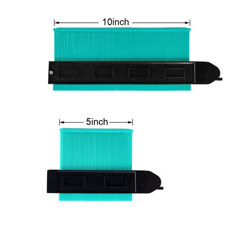 5/10 Inch Multifunctional Contour Gauge Profile Copy Gauge Profile Jig Guide Marking For Tile Edge Shape Copy Measuring Tools