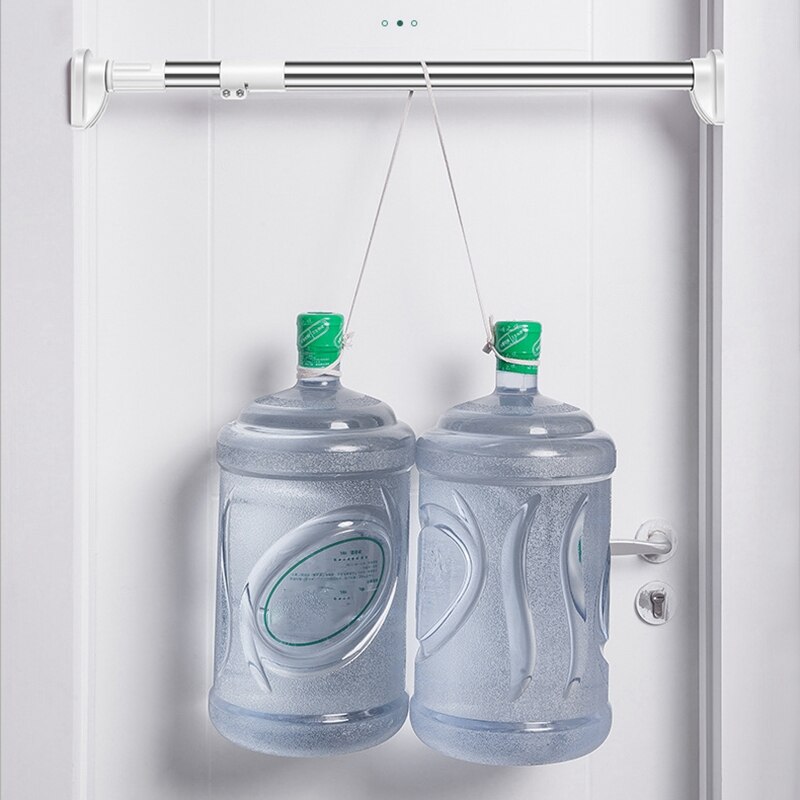 25mm Telescopic Adjustable Clothes Dryer Stainless Steel Tension Rod Bathroom Rail Can Be Used for 19.69-27.56inch