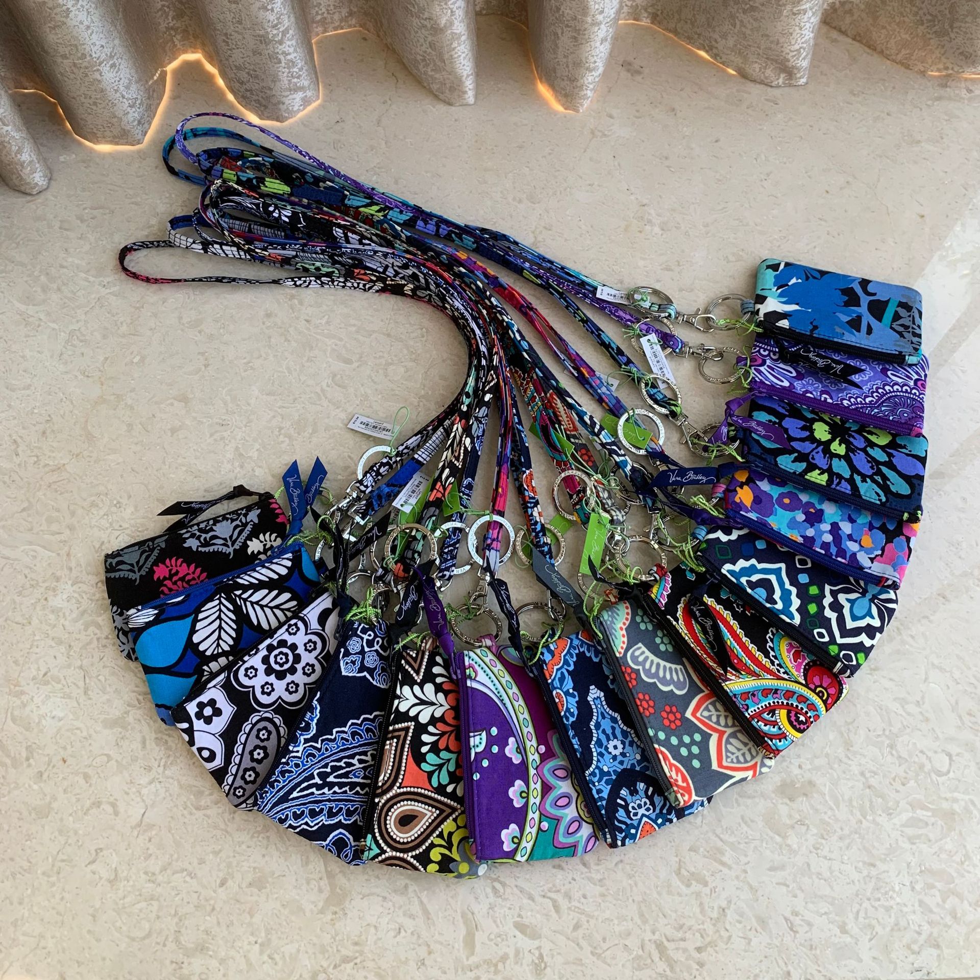 VB ID Card Holder Card Case Credit Chest Hanging Neck Strap Lanyards Keychain Pass Hang Rope Coin Purse