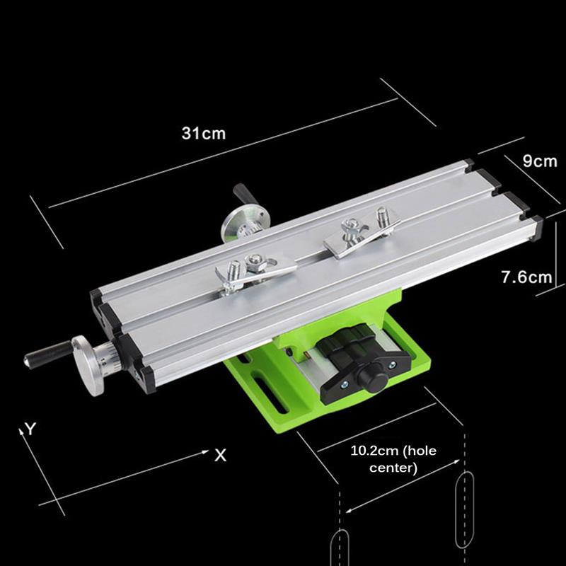 Bench Vise Worktable Mini Multifunctional Bench Vise Fixture Drill Milling Machine Compound Table Adjustment Worktable