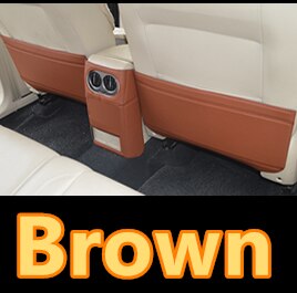 Car pads front rear door Seat Anti-kick mat Accessories For SUBARU Forester Legacy Outback XV BM BR BN BS SH SJ: Purple 