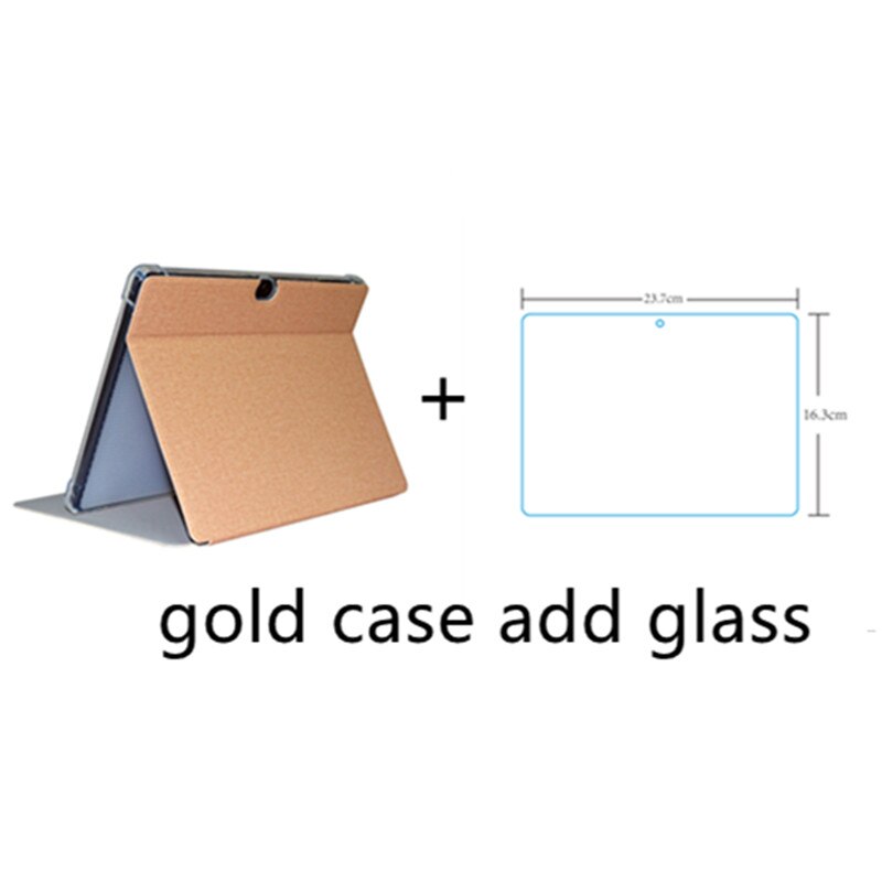Case Cover Voor Alldocube X Neo 10.5 Inch Tablet Pc Siliconen Soft Shell X Neo Beschermhoes + Film gfits: Gold case add glass