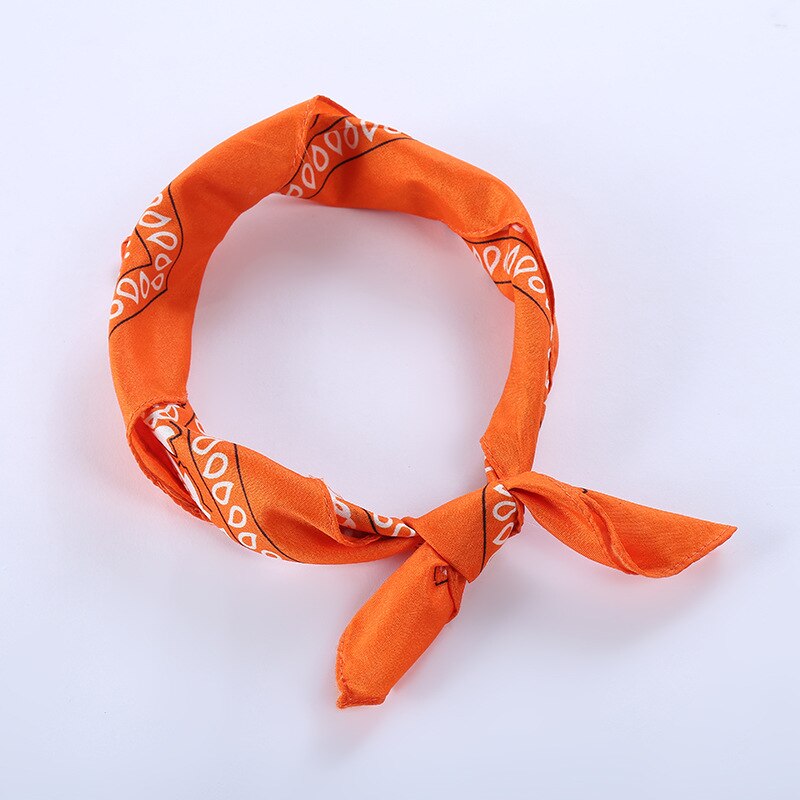 Bandana fazzoletto Unisex Hip Hop nero Paisley collo sciarpa sport copricapo polso avvolge testa sciarpe quadrate stampa fazzoletto