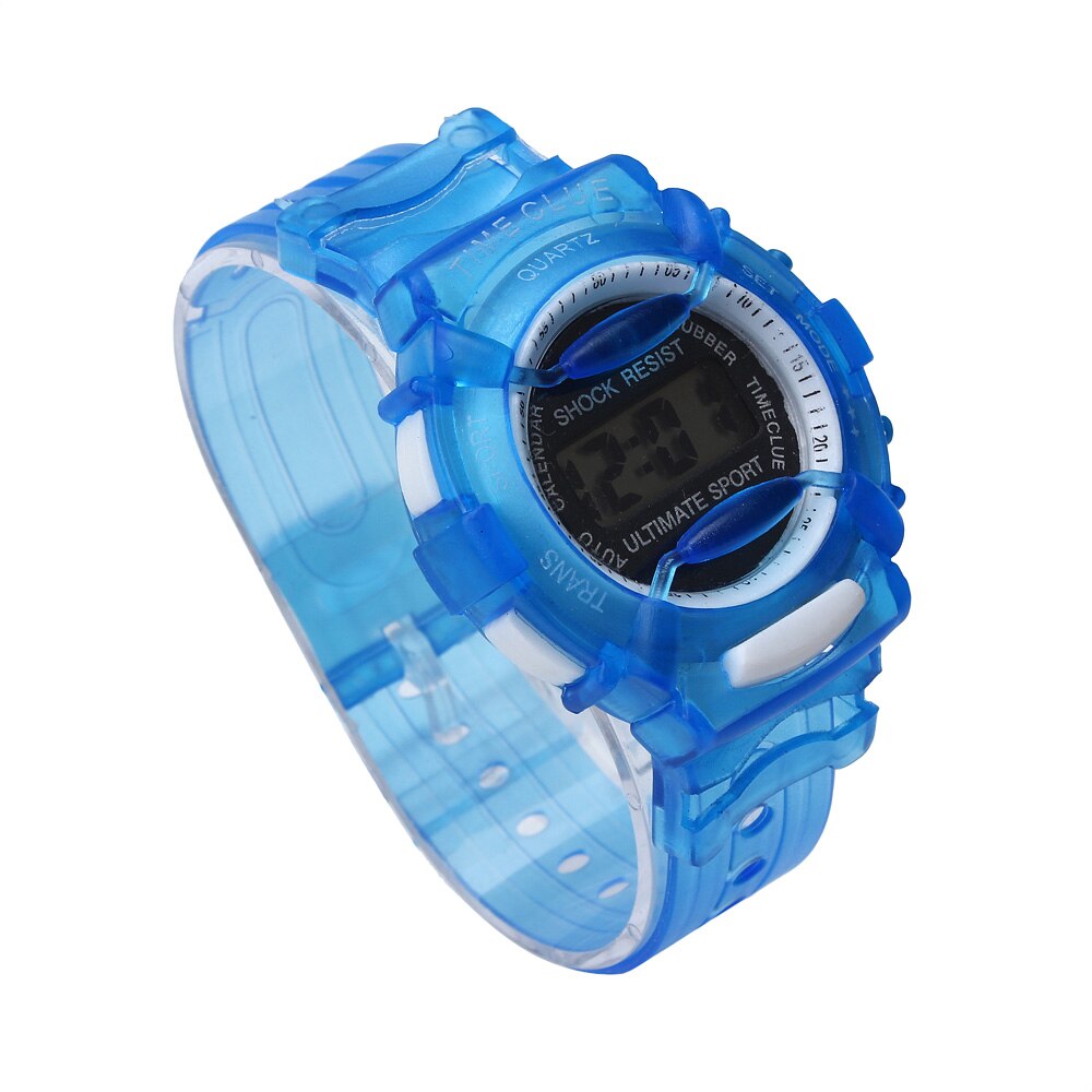 Kind horloge Digitale Sport Horloge Jongens Meisjes Kinderen Studenten Waterdichte Digitale Horloges montre fille enfant # L05: Blauw