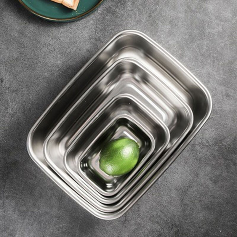 304 Stainlesss Stahl Leck nachweisen Picknick Kasten Mittagessen Kasten mit Deckel Bento Kasten Lebensmittel Lagerung Container Für freundlicher Tragbare Lebensmittel bento Kasten