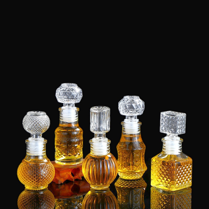 Jarra de miel de cristal de lujo X15, jarra de 50ml de capacidad, 2oz, decantador, botellas de vidrio de almacenamiento, de de boda, tarros de miel