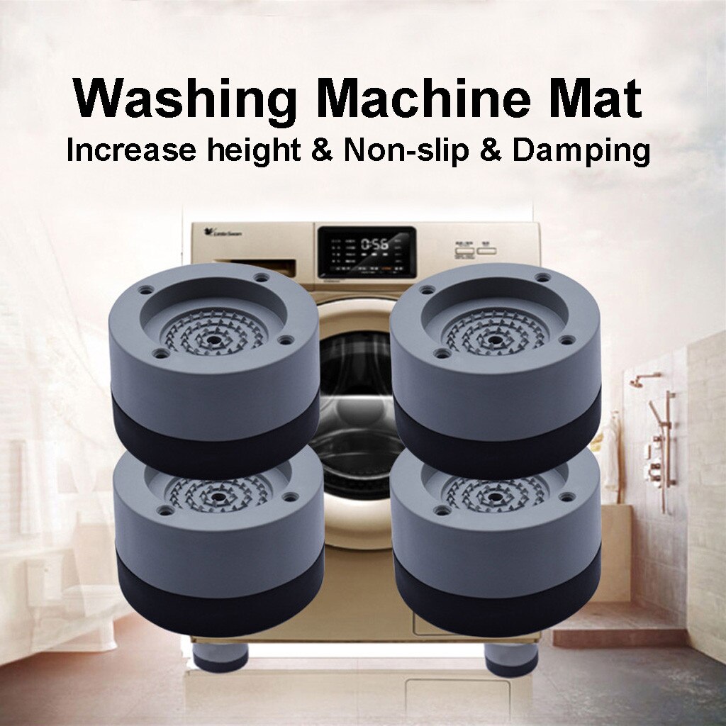4Pcs Wasmachine Rubber Kussen Huishoudelijke Koelkast Algemene Vaste Beschermende Pad Sterke Zelfklevende Apparaat Liner