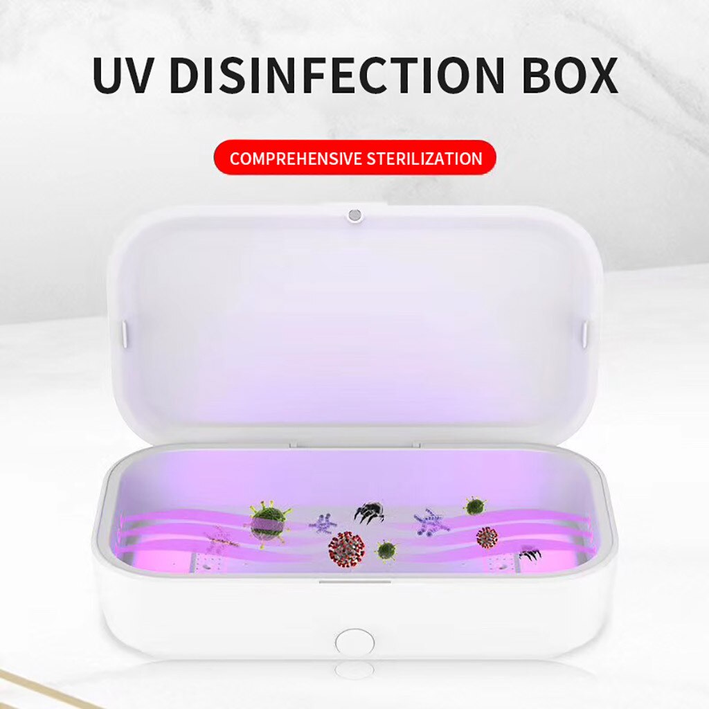 Uv Desinfectie Doos Uv Telefoon Sanitizer Draadloze Oplader Voor Mobiele Telefoon Masker Sterilisator Doden 99.99% Van Bacteriën 429 #2