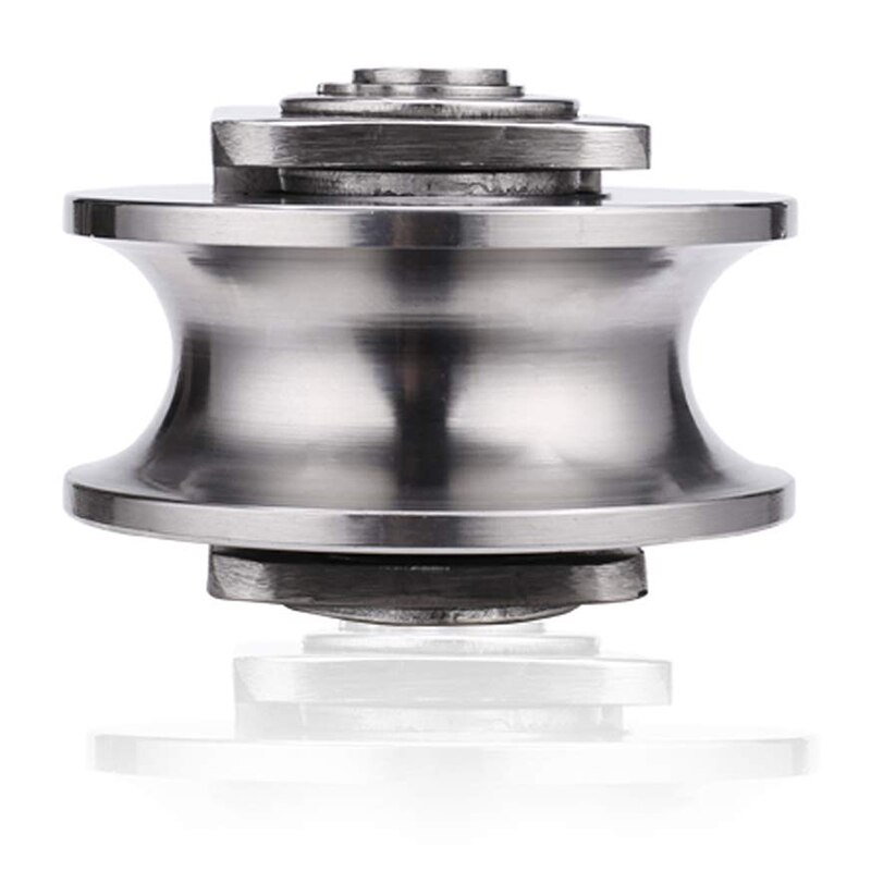 2 Inch Roller Wheel Bearings U Groove Pulley Wheels Detachable Heavy Duty Grooved Wheel for Material Handling and Moving