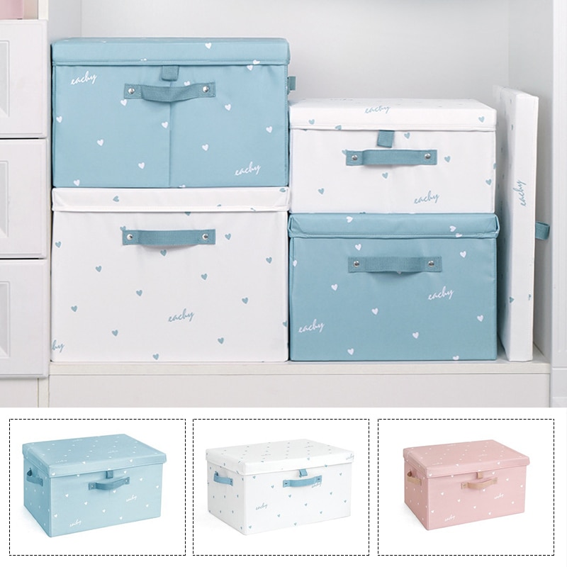 Clothes storage box Fabric Wardrobe storage box Finishing box Clothes storage box Household folding Oxford cloth big box