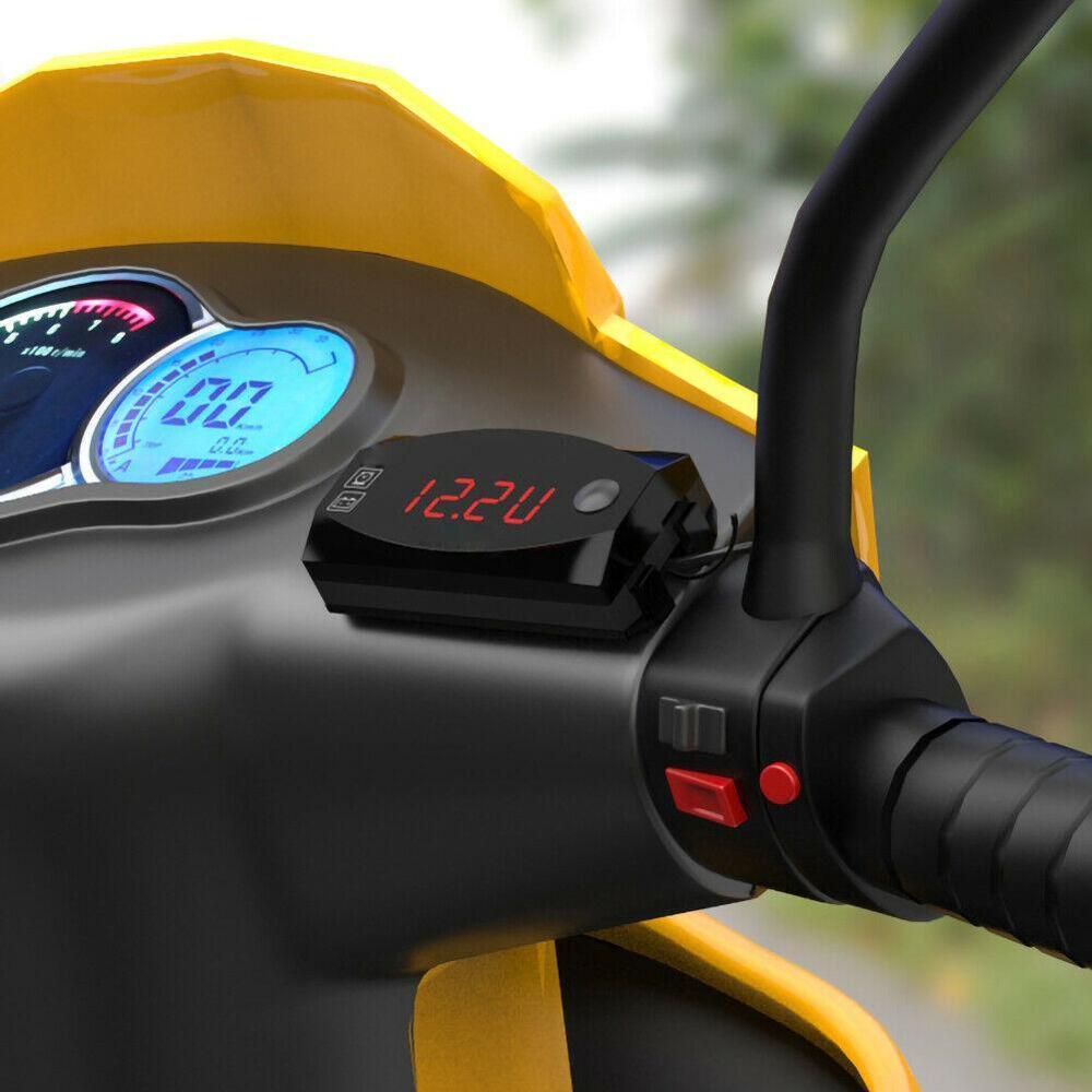 Pantalla Digital LED de 12V CC 6-30V, voltímetro a prueba de agua, para coche, barco y motocicleta, medidor de voltaje de voltios, Mini Panel de prueba