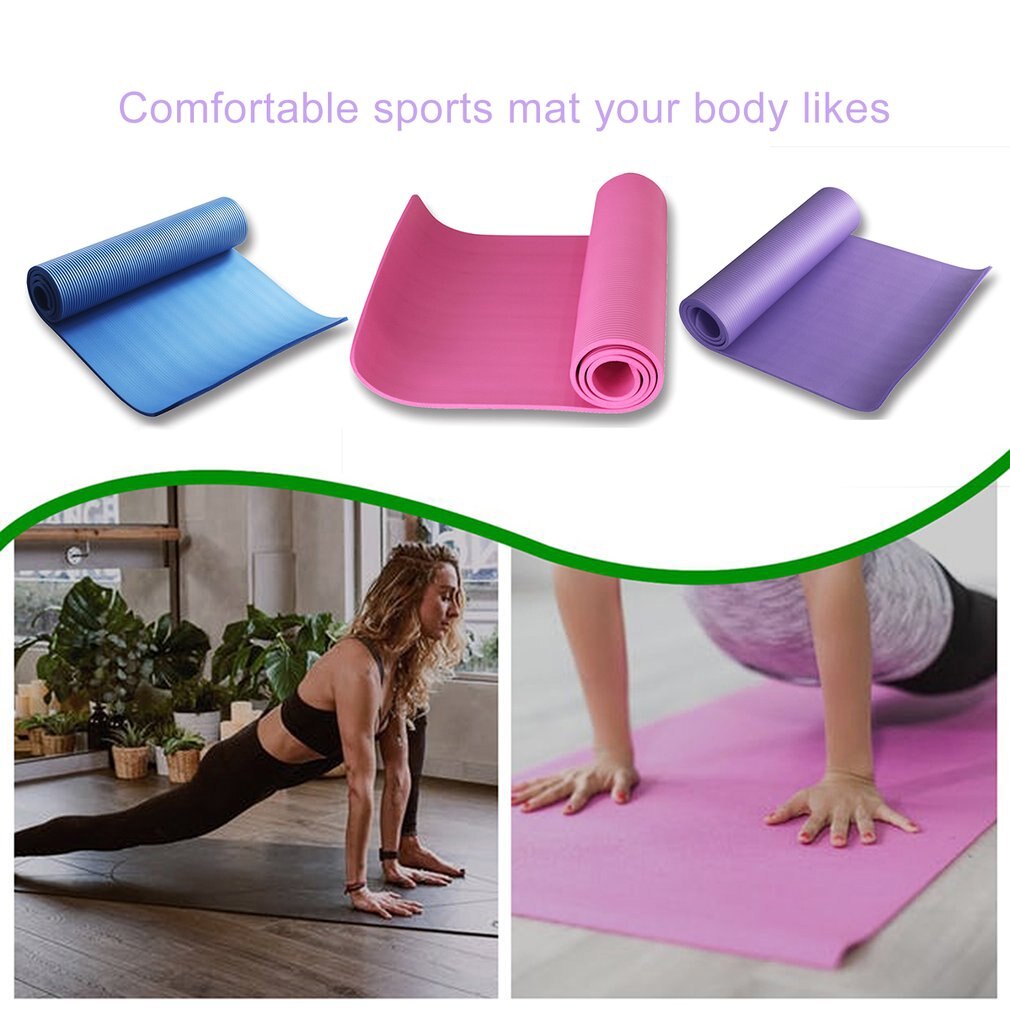 Durable High Density Eco-friendly Anti-Slip Nontoxic Exercise NBR Yoga practical Mat for Yoga Pilates