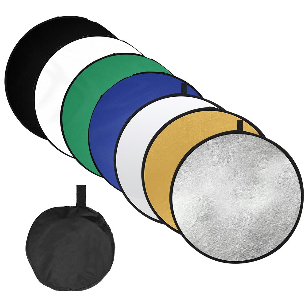 Photography Light Reflector 3 OPTIONS Photography Light Reflector 2-in-1/5-in-1/7-in-1 Collapsible Portable for Studio Outdoor: Option 3