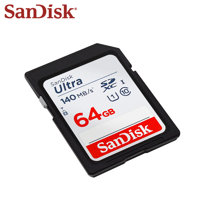Oryginalna karta pamięci sd sandisk ultra uhs-i 32gb 64gb 128gb 256gb 512gb full hd do aparatu max 150mb/ s