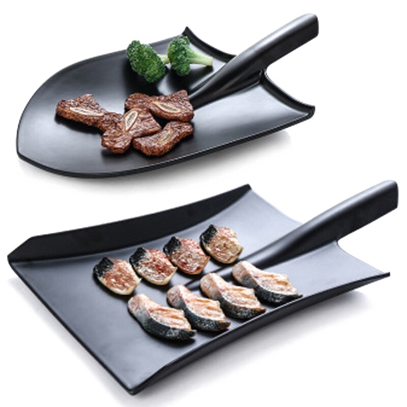 Platos chinos de pala de arroz frito, sartén creativa, platos para servir, vajilla, restaurante, bandeja de comida no tóxica, 1 Uds.