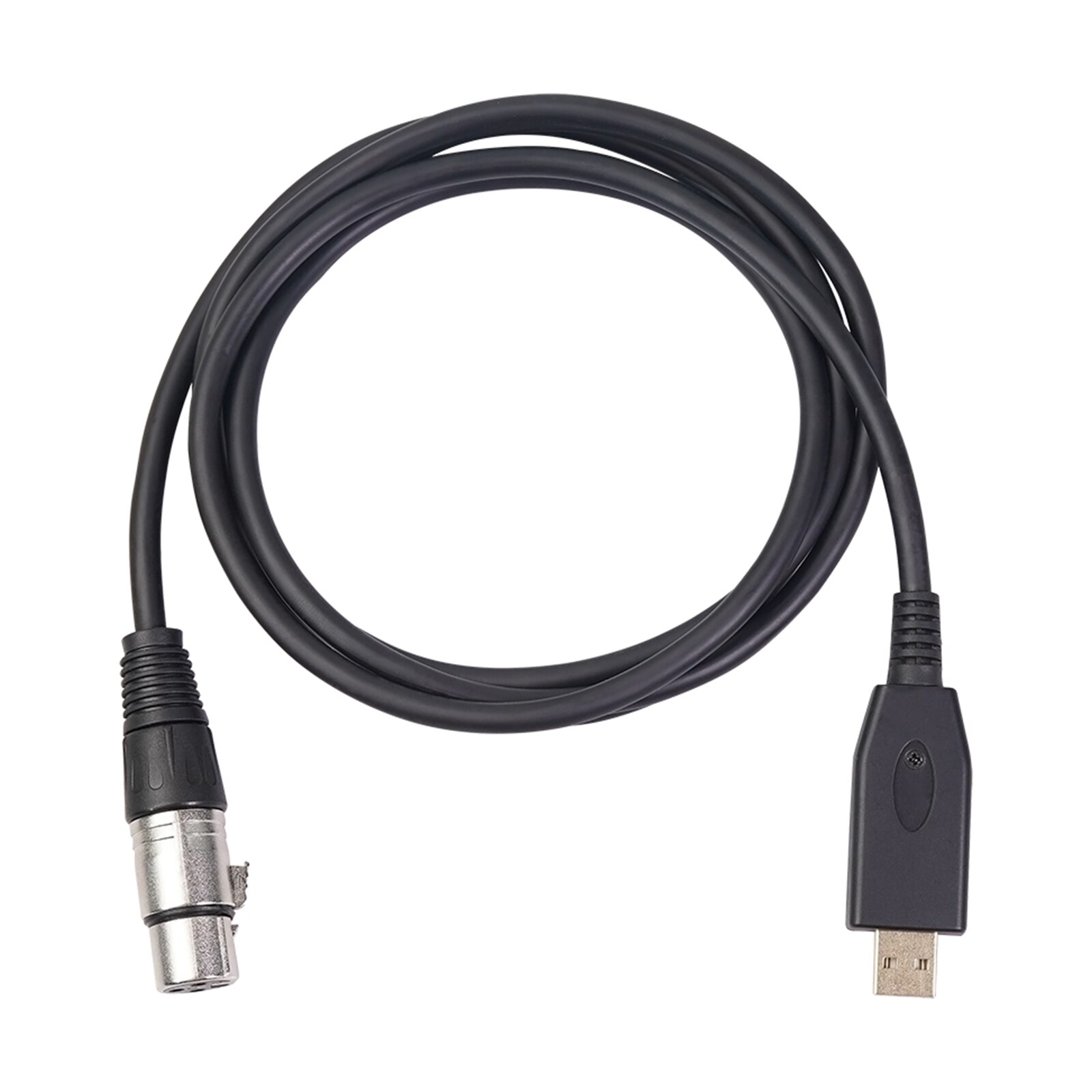USB Male to 3 Pin XLR Female Microphone MIC Studio Audio Link Cable: 6.6ft