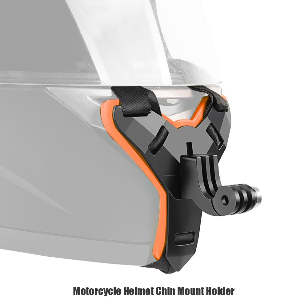 Moottoripyörä kypärä leukahihna kiinnityspidike gopro hero 9 8 7 5 osmo action xiaomi yi action urheilukamera moto tarvikkeet