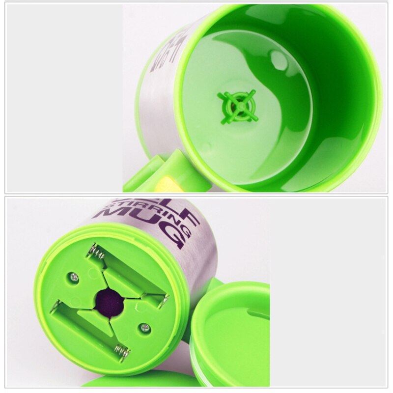 400ML Edelstahl Selbst Rühren Becher Mischen Kaffee Tee Tasse Automatische Elektrische Faul Kaffee Milch Mischen Auto Rühren Becher mit Deckel