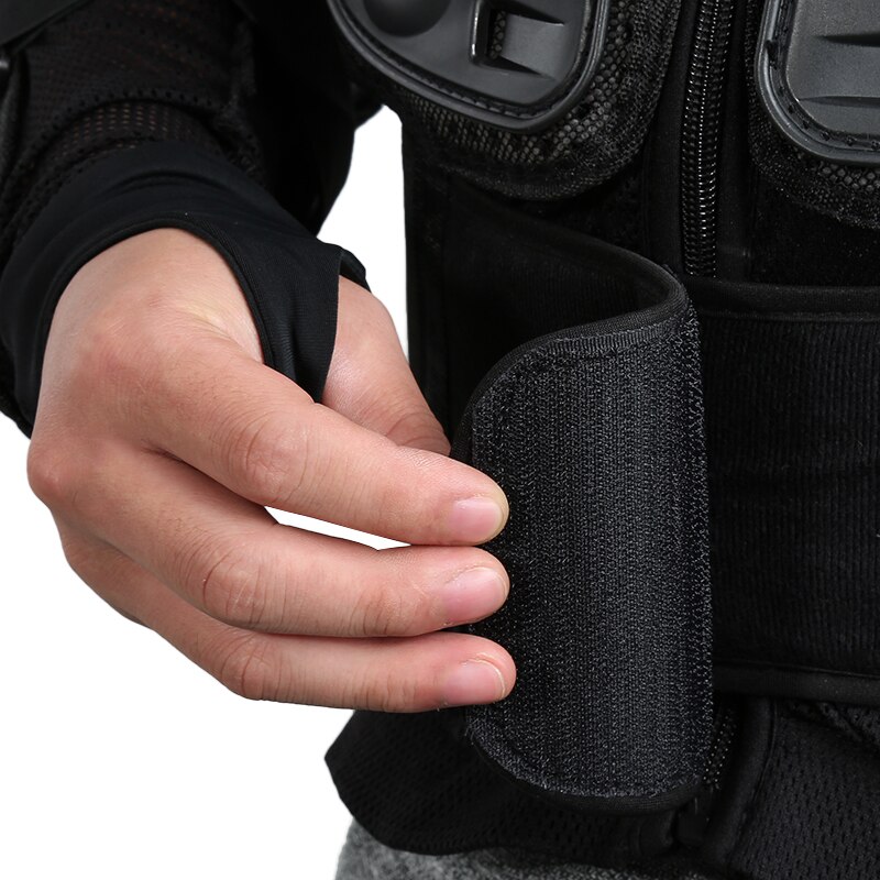 Motorrad Schutz Rügestochen Getriebe Jacke Voll Körper Rügestochen Tuch Moto-Cross Schildkröte Zurück Schutz Motorrad Jacken Schwarz dauerhaft