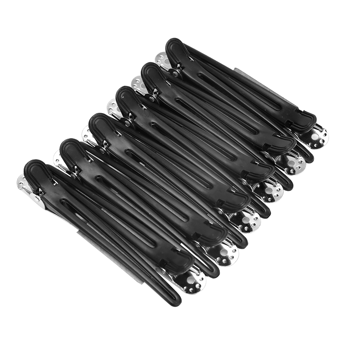 12pcs Hair Care Clips Plastic No trace Hairdressing Clip Clamps Barber Hair Cut Use Styling Tools Hairpin Hair Accessories: Default Title