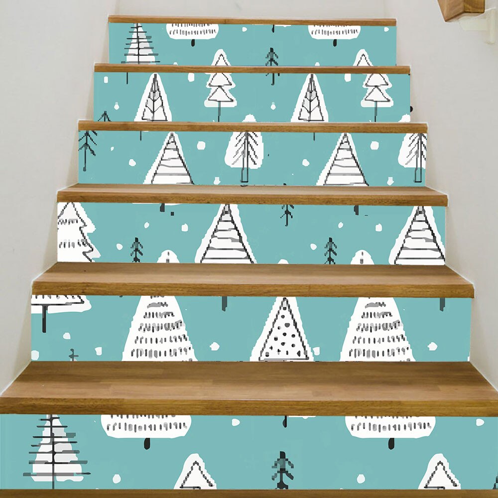 ISHOWTIENDIY Steps Sticker animal Removable Stair Sticker 3D Stair Stickers Waterproof Removable Self-adhesive Wall Home Decor