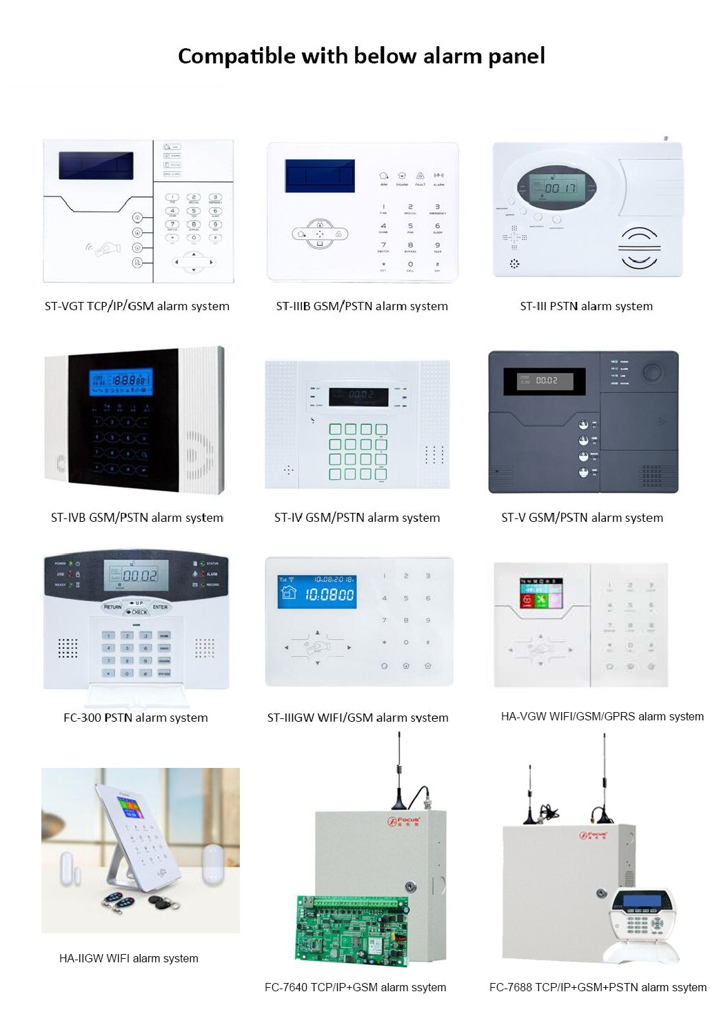 Point D'alarme Bras/Désarmer Home Stay SOS 5 Key-Bouton Télécommande PB-403R 433/868mhz